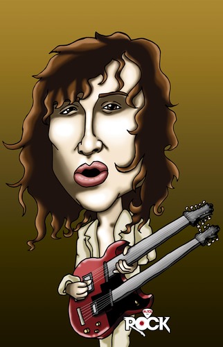 Cartoon: jimmy page (medium) by mitosdorock tagged jimmy,page