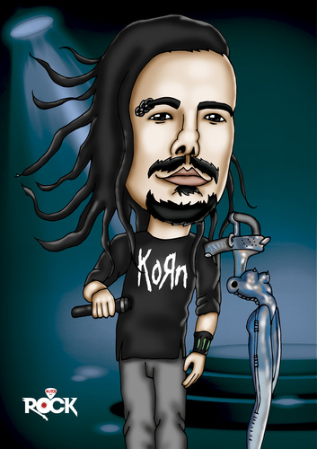 Cartoon: Korn (medium) by mitosdorock tagged korn,rock,metal