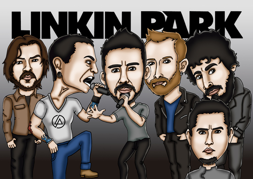 linkin park By mitosdorock | Media & Culture Cartoon | TOONPOOL