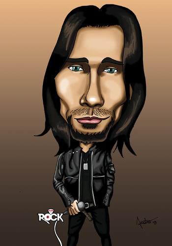 Cartoon: Myles Kennedy (medium) by mitosdorock tagged myles,kennedy