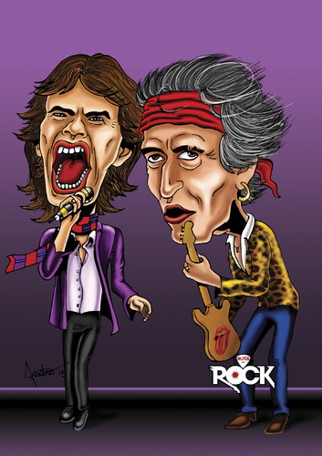 Rolling Stones By mitosdorock | Media & Culture Cartoon | TOONPOOL