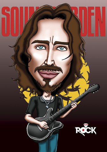 Cartoon: soundgarden (medium) by mitosdorock tagged soundgarden