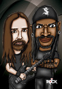 Cartoon: sepultura (small) by mitosdorock tagged sepultura,rock