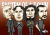 Cartoon: system of a down (small) by mitosdorock tagged rod,stewart