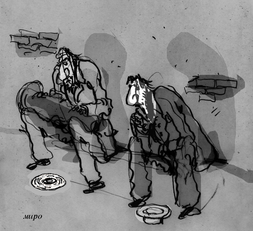 Cartoon: artist (medium) by Miro tagged artist