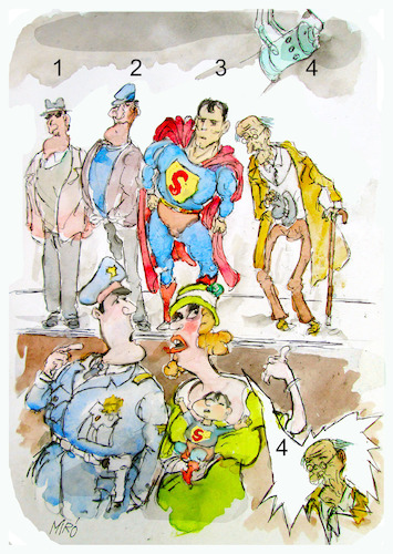 Cartoon: FLASH GORDON (medium) by Miro tagged flash,gordon