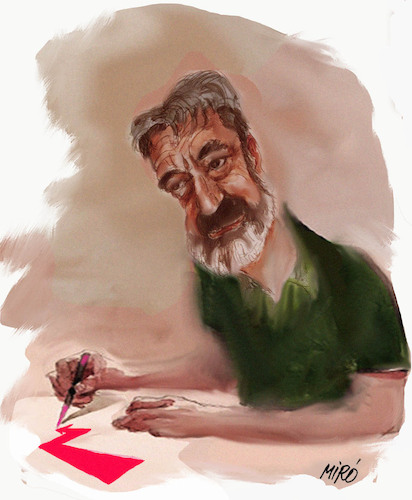 Cartoon: GORAN CELICANIN (medium) by Miro tagged karikaturist
