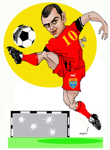 Cartoon: GORAN PANDEV (medium) by Miro tagged goran,pandev