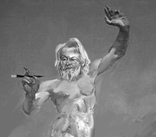 Cartoon: GORGI DANEVSKI (medium) by Miro tagged umetnik