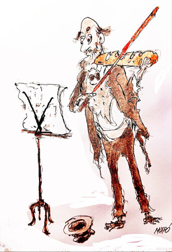 Cartoon: maestro (medium) by Miro tagged maestro
