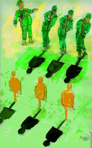 Cartoon: Military (medium) by Miro tagged military