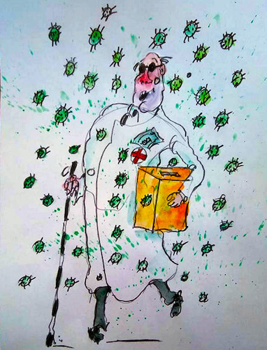 Cartoon: no text (medium) by Miro tagged no,yext