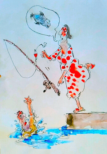 Cartoon: NO TEXT (medium) by Miro tagged no,text
