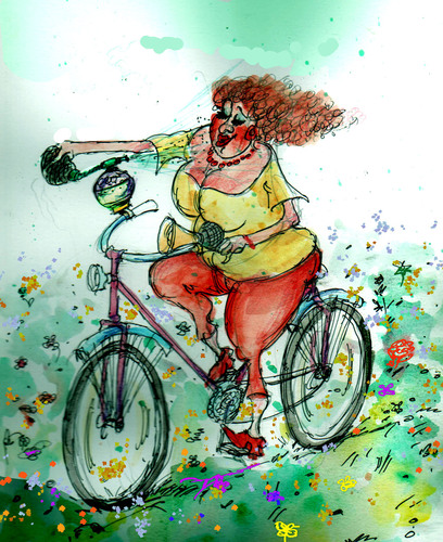 Cartoon: Pedal Power (medium) by Miro tagged no,coment