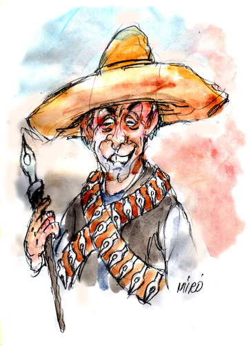 Cartoon: Riusu (medium) by Miro tagged mexiko