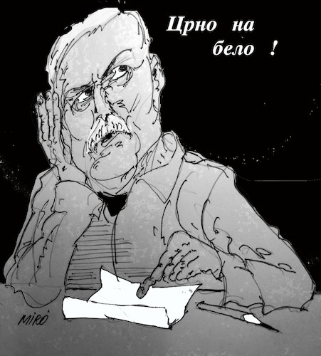 Cartoon: Tolevski (medium) by Miro tagged vasil