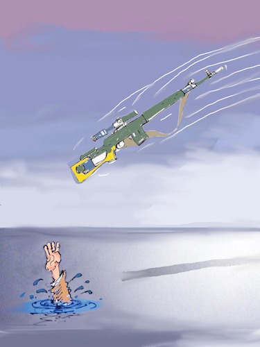 Cartoon: Ukraina (medium) by Miro tagged no,text