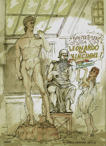 Cartoon: vINCINI (medium) by Miro tagged vincini