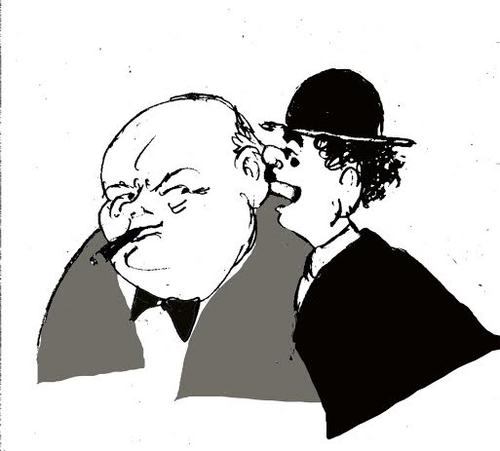 Cartoon: WINSTON CHERCHILL (medium) by Miro tagged no,koment