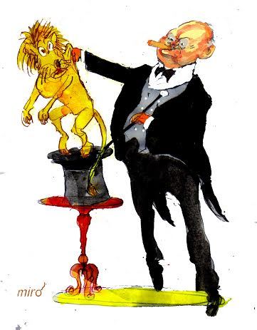 Cartoon: WINSTON CHERCHILL (medium) by Miro tagged no,koment