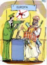 Cartoon: costoms (small) by Miro tagged costoms