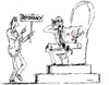 Cartoon: Democracy (small) by Miro tagged diktator