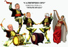 Cartoon: Drustvo (small) by Miro tagged karikaturisti