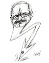 Cartoon: Hikmet (small) by Miro tagged hikmet