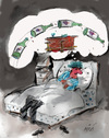 Cartoon: INSOMIA (small) by Miro tagged insomia