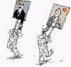 Cartoon: Leaders (small) by Miro tagged leaders