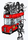 Cartoon: LONDON (small) by Miro tagged london,tourist