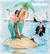 Cartoon: love island (small) by Miro tagged love,island