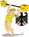 Cartoon: merkel 5 (small) by Miro tagged merkel