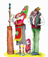 Cartoon: no title (small) by Miro tagged no,title