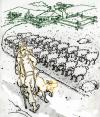 Cartoon: Shepherd (small) by Miro tagged shepherd,sheep