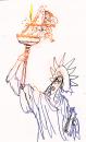 Cartoon: Statue of liberty (small) by Miro tagged statue,of,liberty