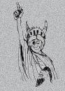 Cartoon: statue of liberty (small) by Miro tagged statue of liberty