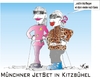 Cartoon: Jet Set Kitzbühel (small) by An Geli Ka tagged promis,jet,set,kitzbühl,chic,girls,ski,skiing