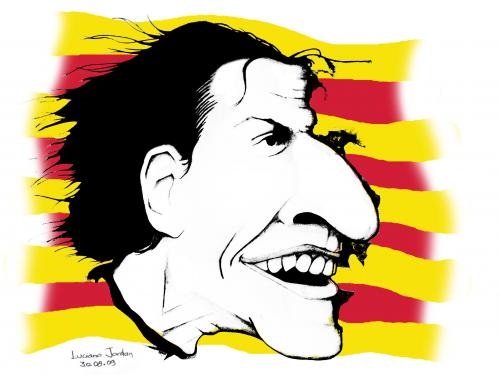Cartoon: Ibrahimovic 2 (medium) by LucianoJordan tagged caricature,futebol,ibrahimovic