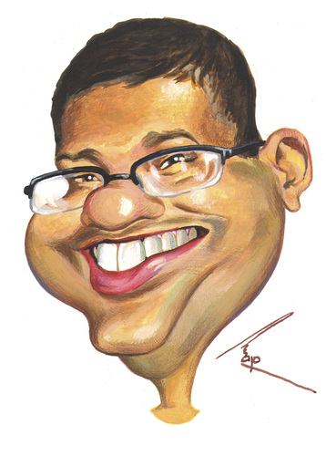 Cartoon: Luciano Jordan by Besik (medium) by LucianoJordan tagged besik,caricatura,georgia,luciano,jordan