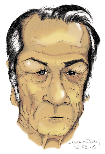 Cartoon: Tommy Lee Jones (medium) by LucianoJordan tagged tommy,lee,jones,ator,americano,caricature