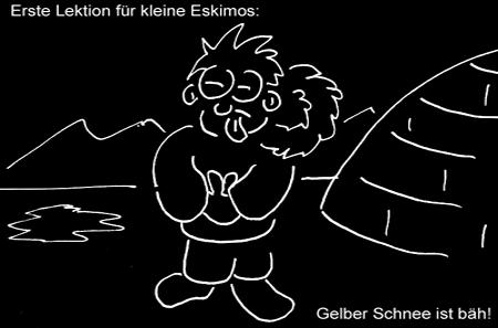 Cartoon: Für Eskimos (medium) by Newbridge tagged eskimo,schnee,gelb