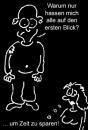 Cartoon: Auf den ersten Blick... (small) by Newbridge tagged eindruck,blick,zeit