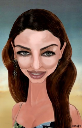 Cartoon: Aishwarya Rai (medium) by Senad tagged aishwarya,rai,senad,nadarevic,bosnia,bosna,karikatura