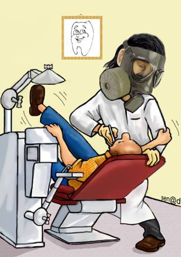 Cartoon: Dentist (medium) by Senad tagged dentist,zubar,senad,nadarevic,bosnia,bosna,karikatura
