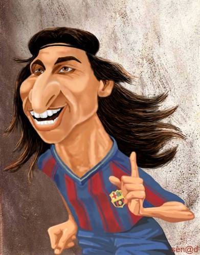 Cartoon: Zlatan Ibrahimovic (medium) by Senad tagged zlatan,ibrahimovic,senad,nadarevic,bosnia,bosna,karikatura