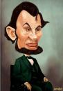 Cartoon: Abraham Lincoln (small) by Senad tagged abraham,lincoln,senad,nadarevic,bosnia,bosna,karikatura