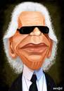 Cartoon: Karl Lagerfeld (small) by Senad tagged karl,lagerfeld,senad,nadarevic,bosnia,bosna,karikatura