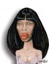 Cartoon: Naomi Campbell (small) by Senad tagged naomi campbell senad nadarevic bosnia bosna karikatura