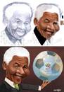 Cartoon: Nelson Mandela (small) by Senad tagged nelson mandela senad nadarevic bosnia bosna karikatura